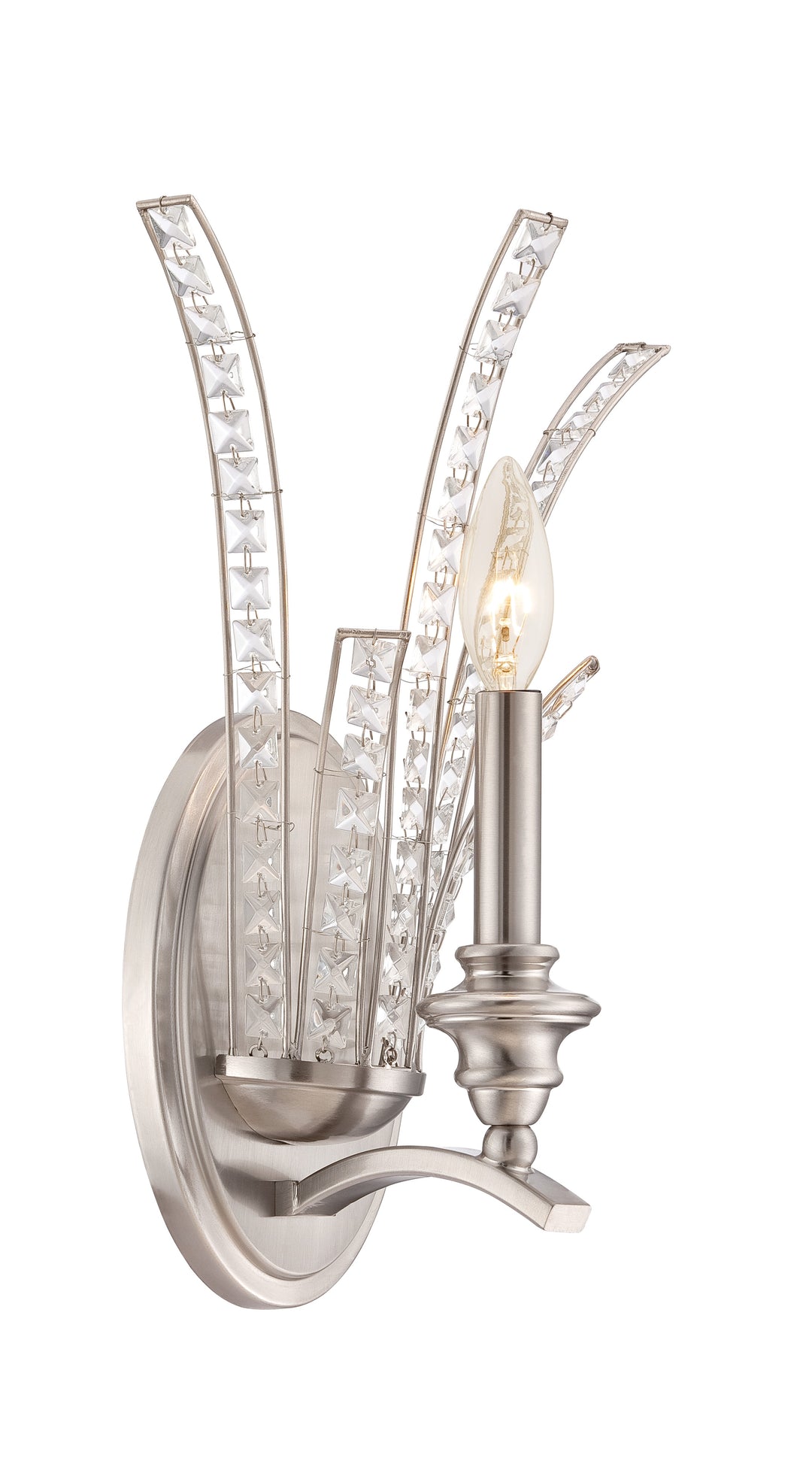 Designers Fountain Grand Plazza 85701-SP Wall Light - Satin Platinum