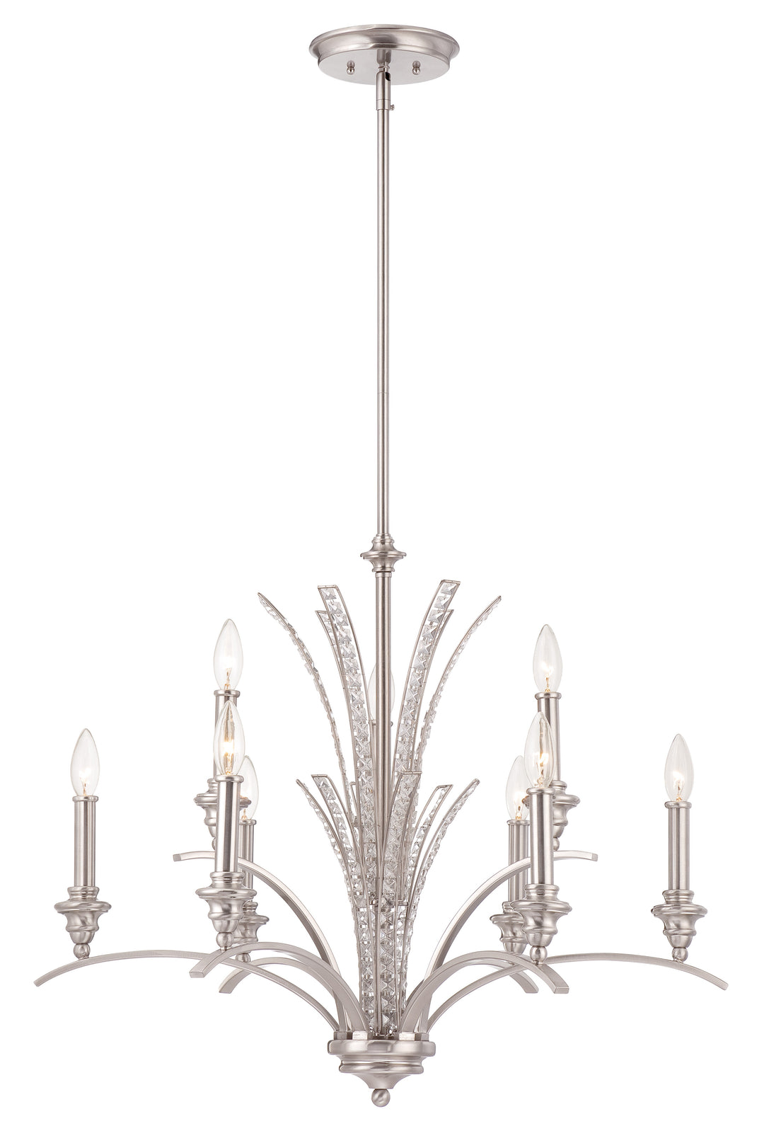 Designers Fountain Grand Plazza 85789-SP Chandelier Light - Satin Platinum