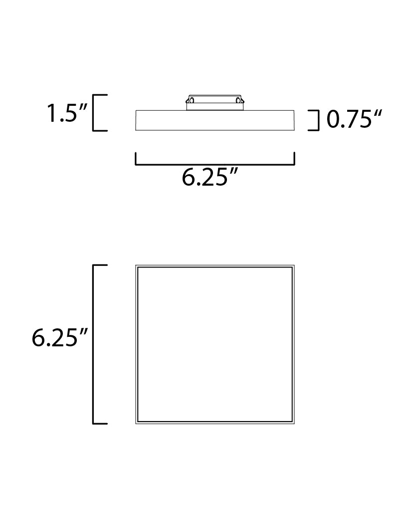 Maxim Trim 57667WTWT Ceiling Light - White