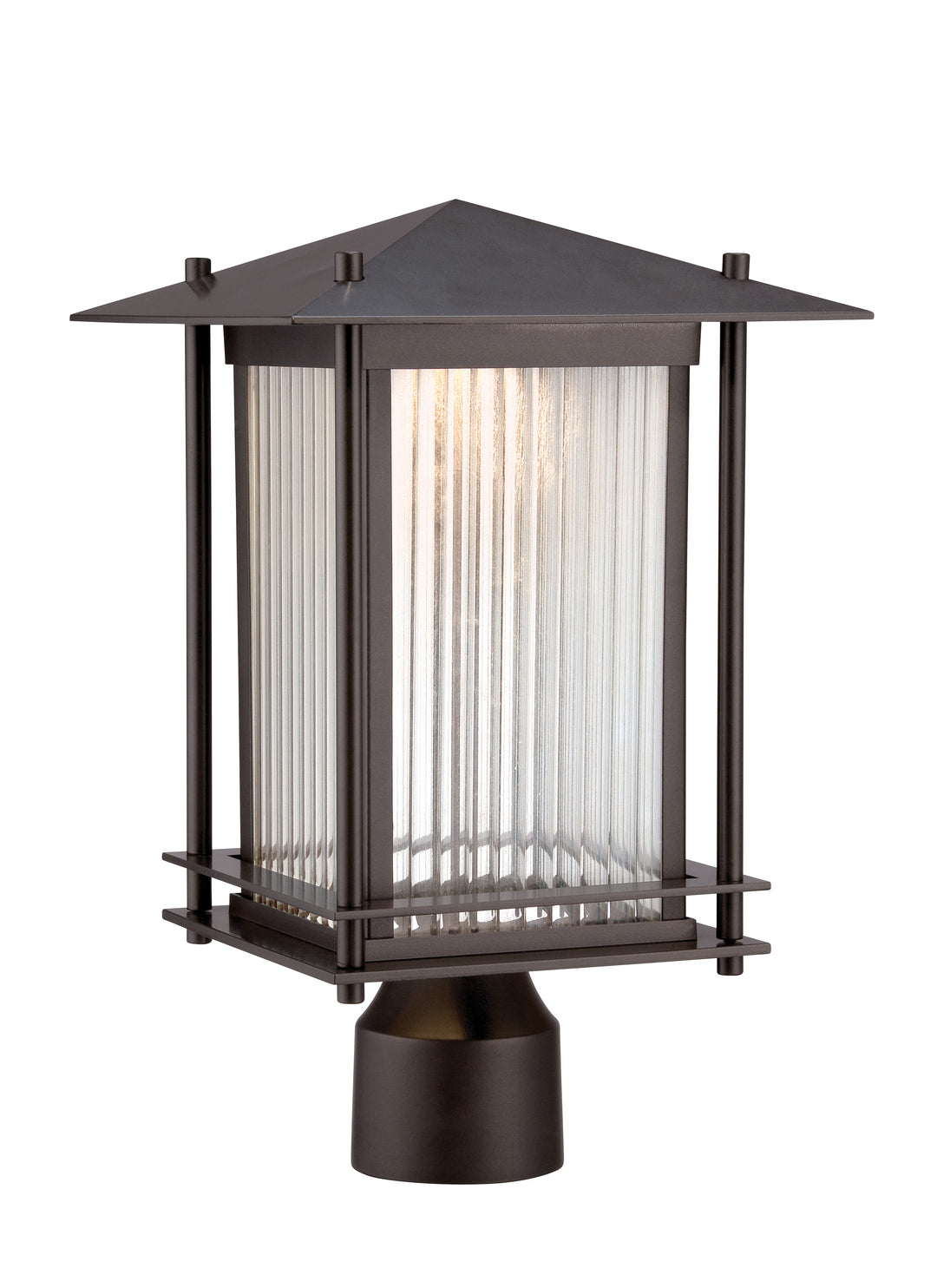 Designers Fountain LED32536-BNB Hadley Led Post Lantern Outdoor Bronze / Dark