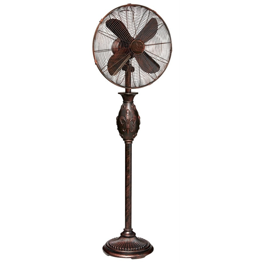 DecoBreeze Fleur De Lis DBF0611 Ceiling Fan - Brown