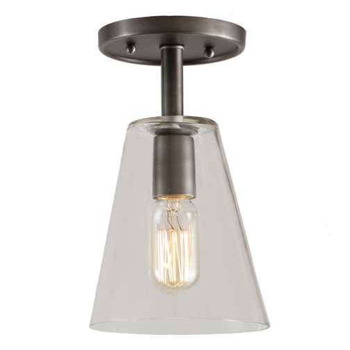 JVI Designs Grand Central 1301-18 G1 Ceiling Light - Gun Metal