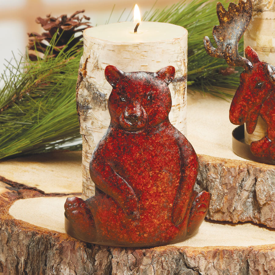 Decoflair & Decoglow ASP2288 Bear Bear Candle Holder Home Decor Bronze / Dark