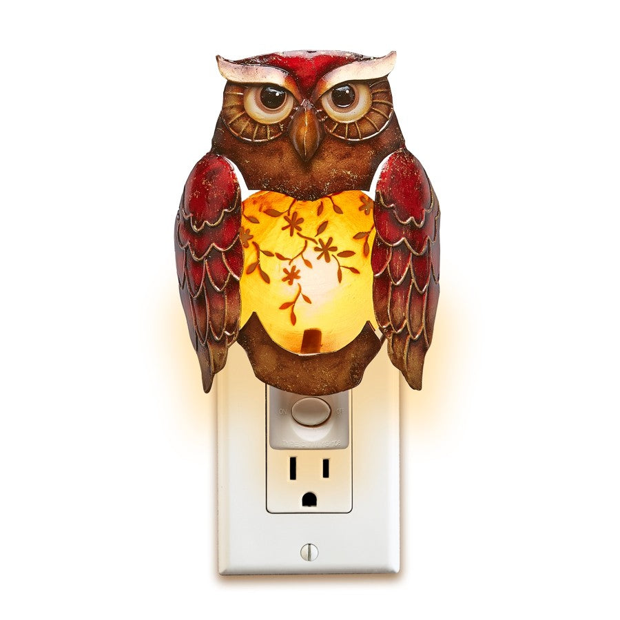 Decoflair & Decoglow DFA0902 Nightlight Decor Nightlight Decor-Owl Decor Bronze / Dark