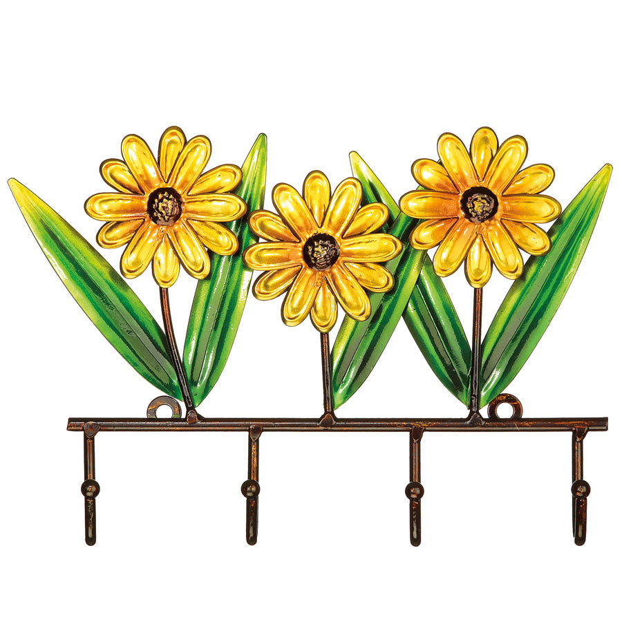 Decoflair & Decoglow DFA1399 Keyring Holder Metal Keyring Holder - Daisies Home Decor Bronze / Dark