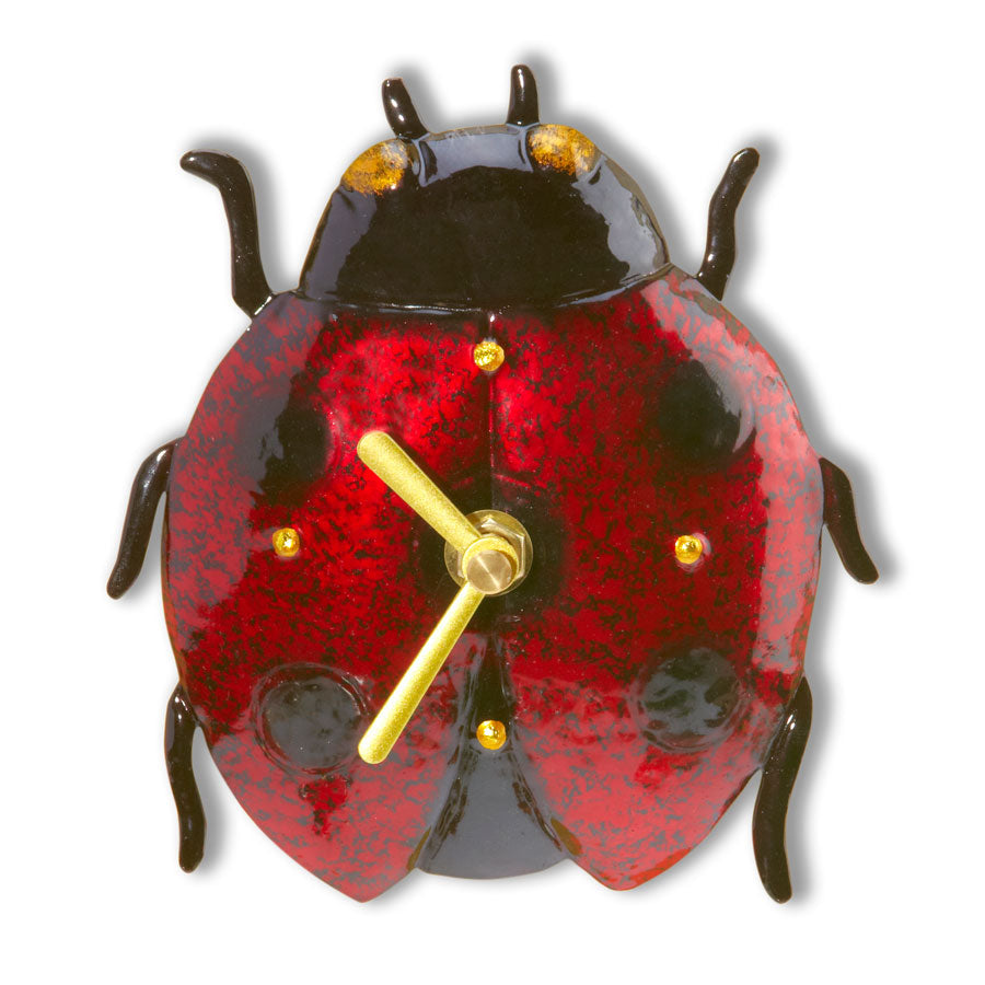 Decoflair & Decoglow DFA1860 Magnet Clock Magnet Clock - Ladybug Home Decor Bronze / Dark