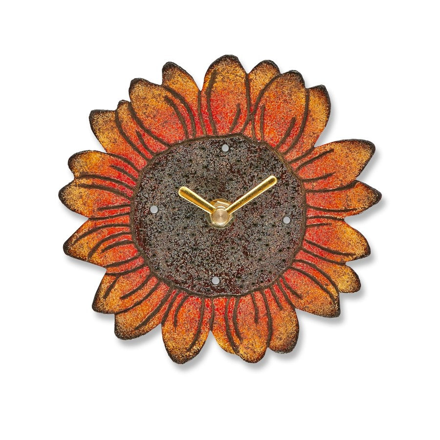 Decoflair & Decoglow DFA3017 Magnet Clock Magnet Clock - Sunflower Home Decor Bronze / Dark