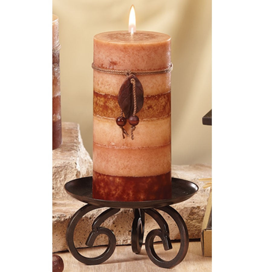 Decoflair & Decoglow NAT1455 Naturals Harmony Pillar Home Decor Bronze / Dark