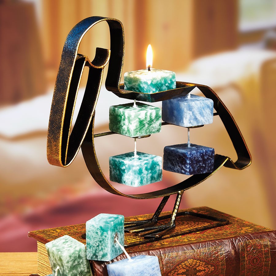 Decoflair & Decoglow NAT2050 Naturals Figurine Cor Holder - Pelican Home Decor Bronze / Dark