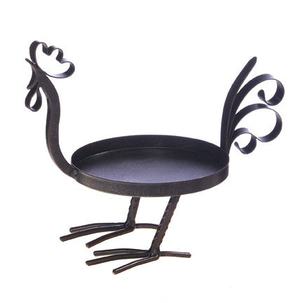 Decoflair & Decoglow NAT2590 Naturals Rooster Holder Home Decor Bronze / Dark