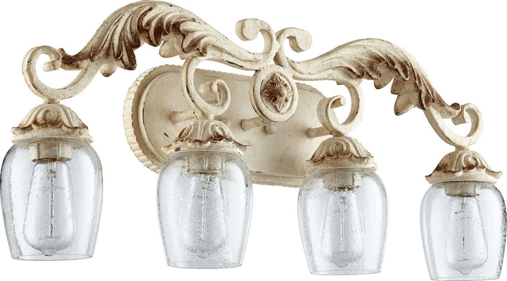 Quorum Florence 5037-4-70 Bath Vanity Light 28 in. wide - Persian White