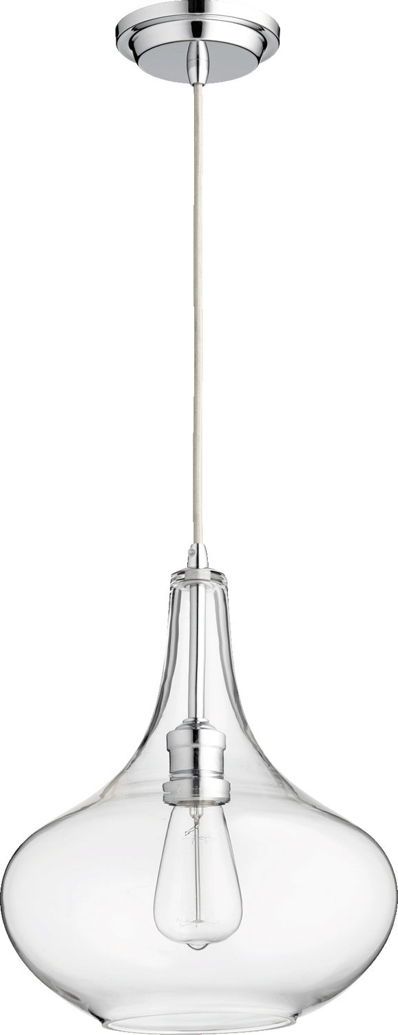 Quorum 8004 Filament Pendants 8004-14 Pendant Light - Chrome W/ Clear,  Distressed Weathered Pine/Distressed Weathered Pine/