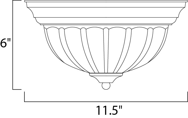 Maxim Essentials - 583x 5830FTBK Ceiling Light - Black