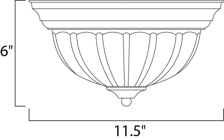 Maxim Essentials - 583x 5830FTBK Ceiling Light - Black