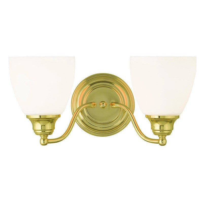 Livex Somerville 13672-02 Bath Vanity Light 14 in. wide - Polished Brass