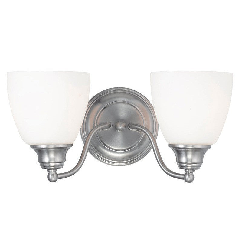 Livex Somerville 13672-91 Bath Vanity Light 14 in. wide - Brushed Nickel