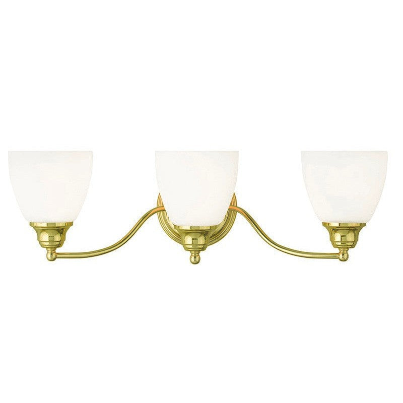 Livex Somerville 13673-02 Bath Vanity Light 23 in. wide - Polished Brass