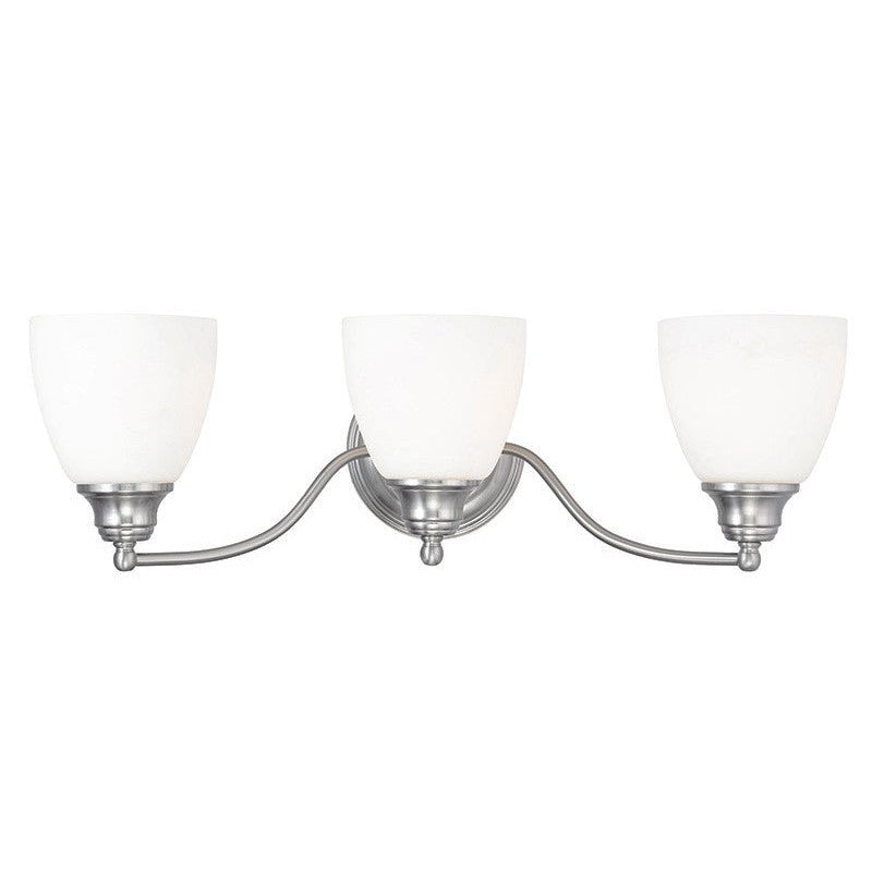 Livex Somerville 13673-91 Bath Vanity Light 23 in. wide - Brushed Nickel