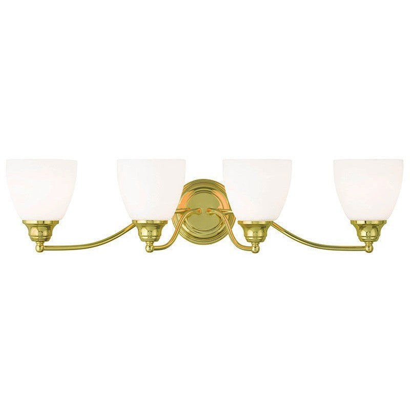 Livex Somerville 13674-02 Bath Vanity Light 30 in. wide - Polished Brass