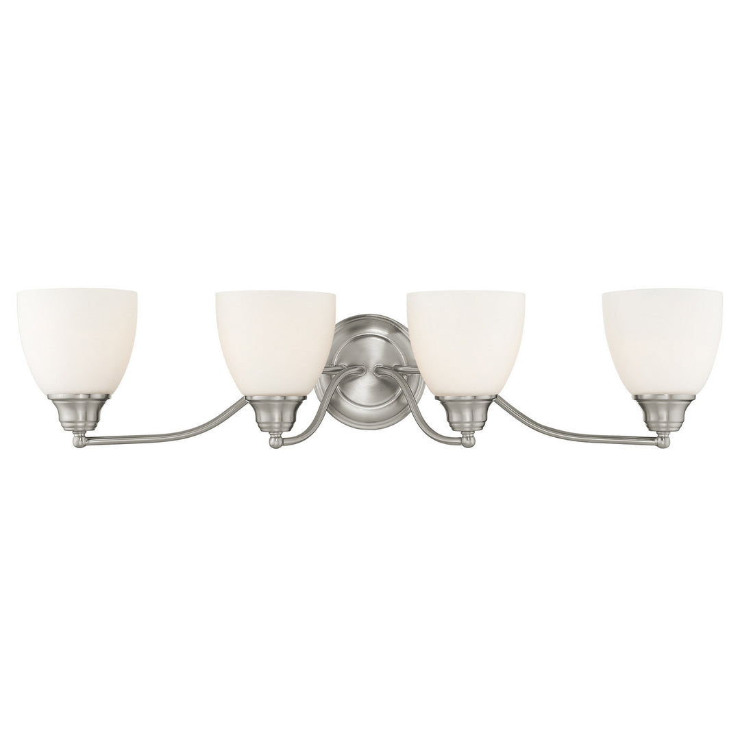 Livex Somerville 13674-91 Bath Vanity Light 30 in. wide - Brushed Nickel