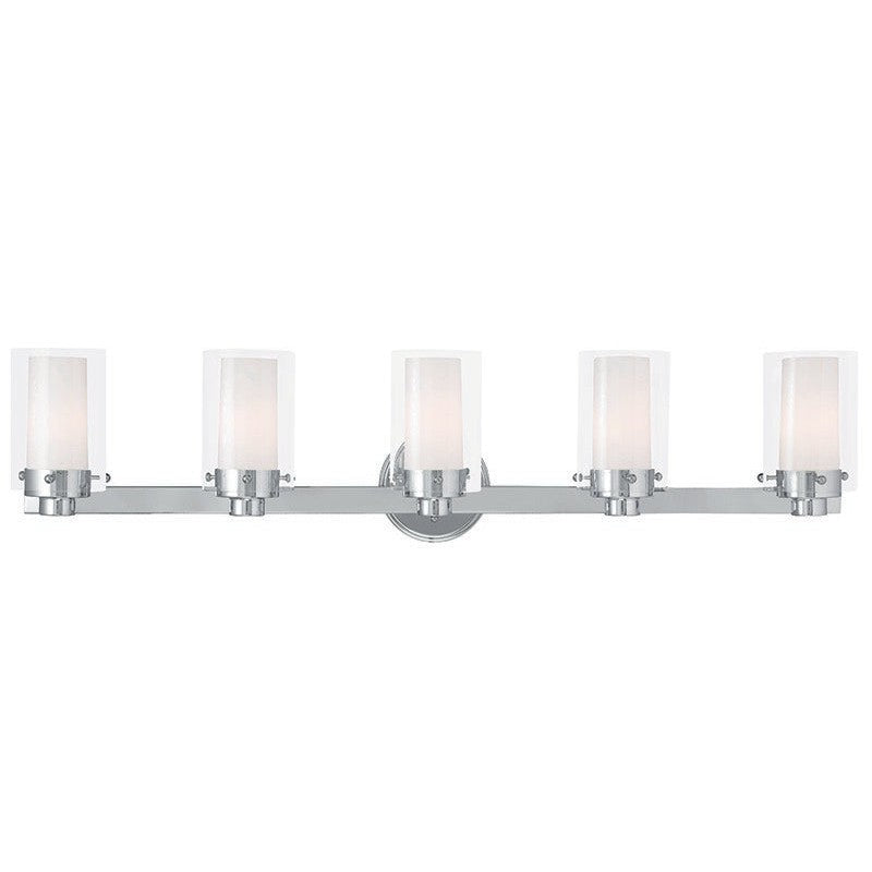 Livex Manhattan 15455-05 Bath Vanity Light 36 in. wide - Polished Chrome