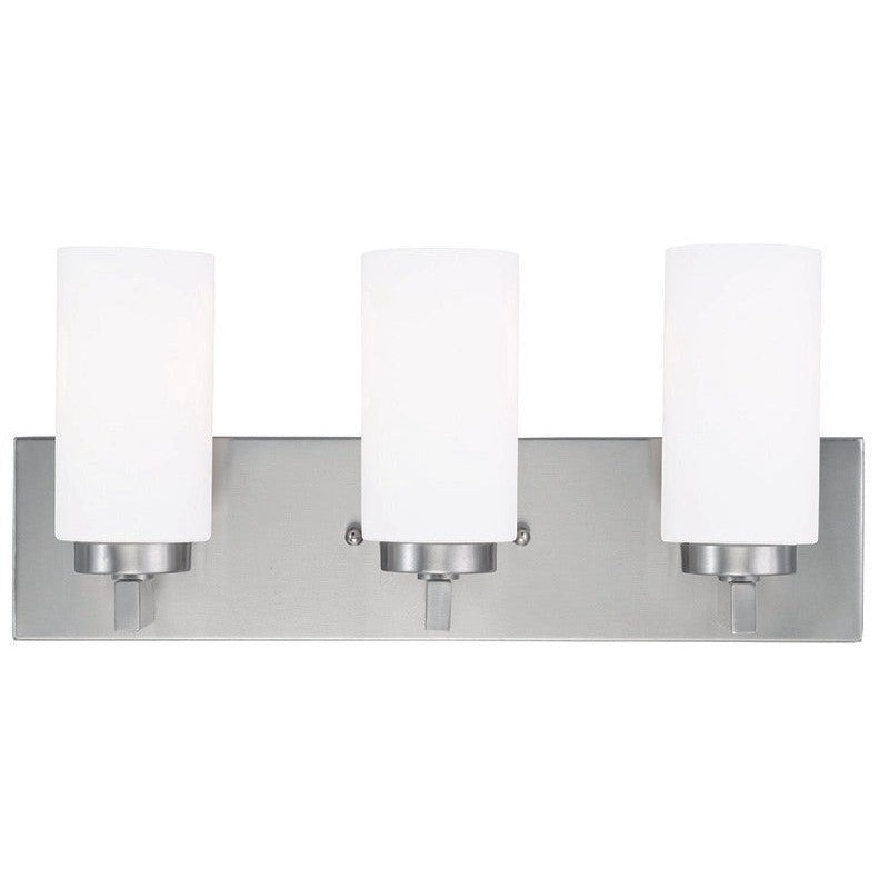 Livex West Lake 16373-91 Bath Vanity Light 18 in. wide - Brushed Nickel