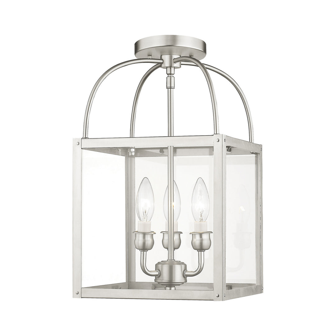 Livex Milford 4037-91 Pendant Light - Brushed Nickel