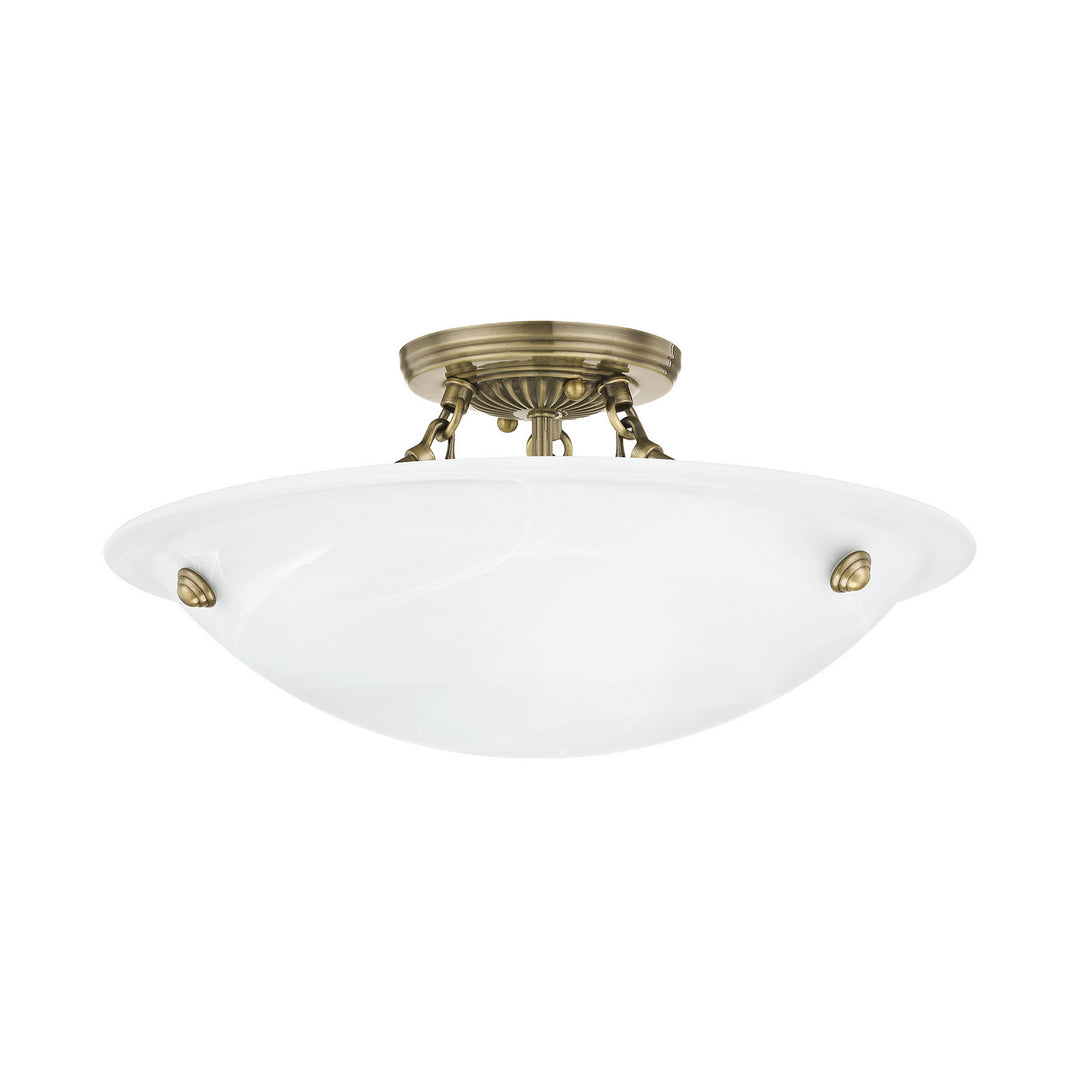 Livex Oasis 4273-01 Ceiling Light - Antique Brass