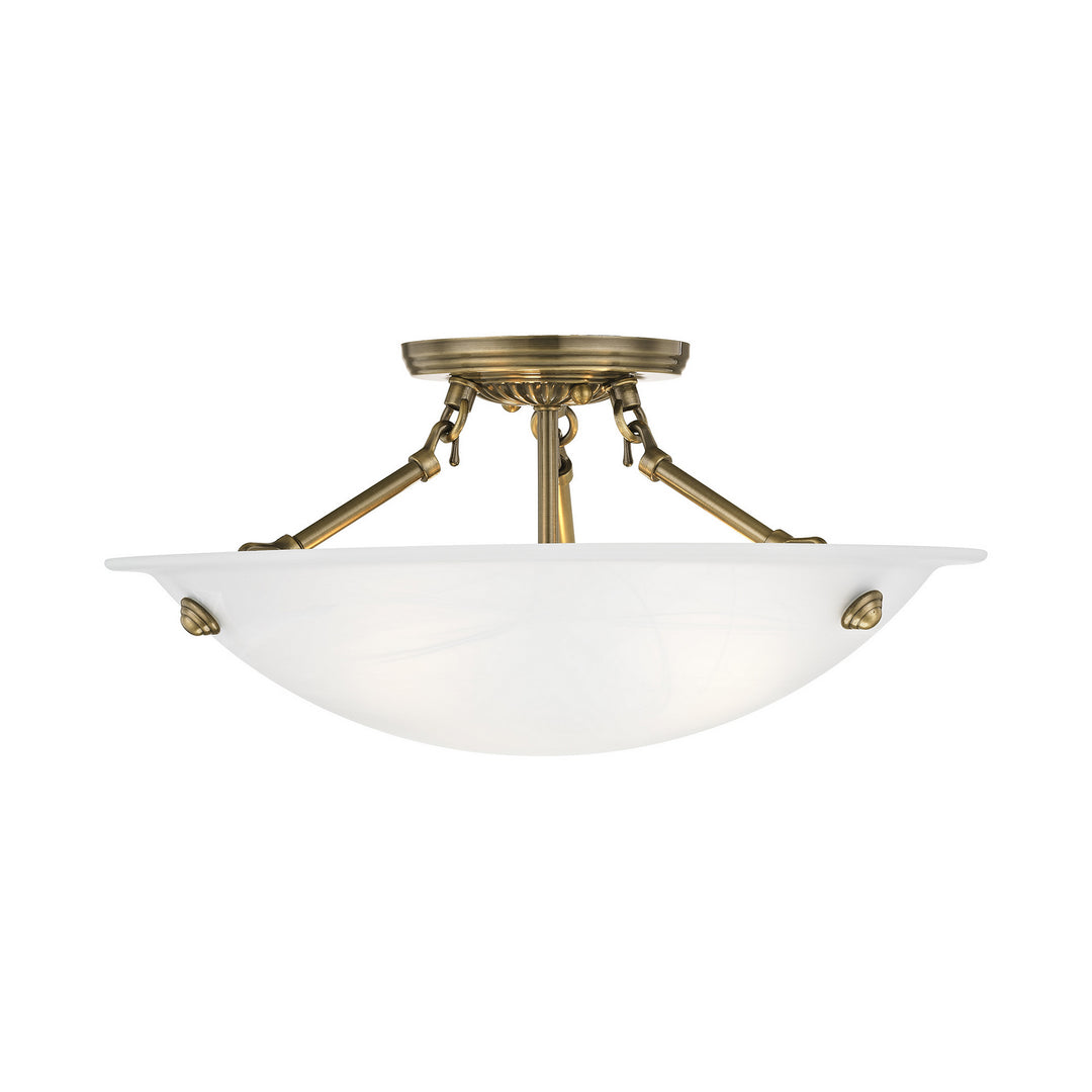 Livex Oasis 4273-01 Ceiling Light - Antique Brass