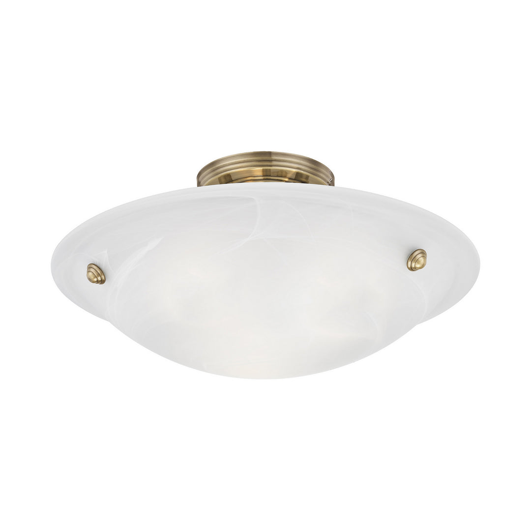 Livex Oasis 4273-01 Ceiling Light - Antique Brass