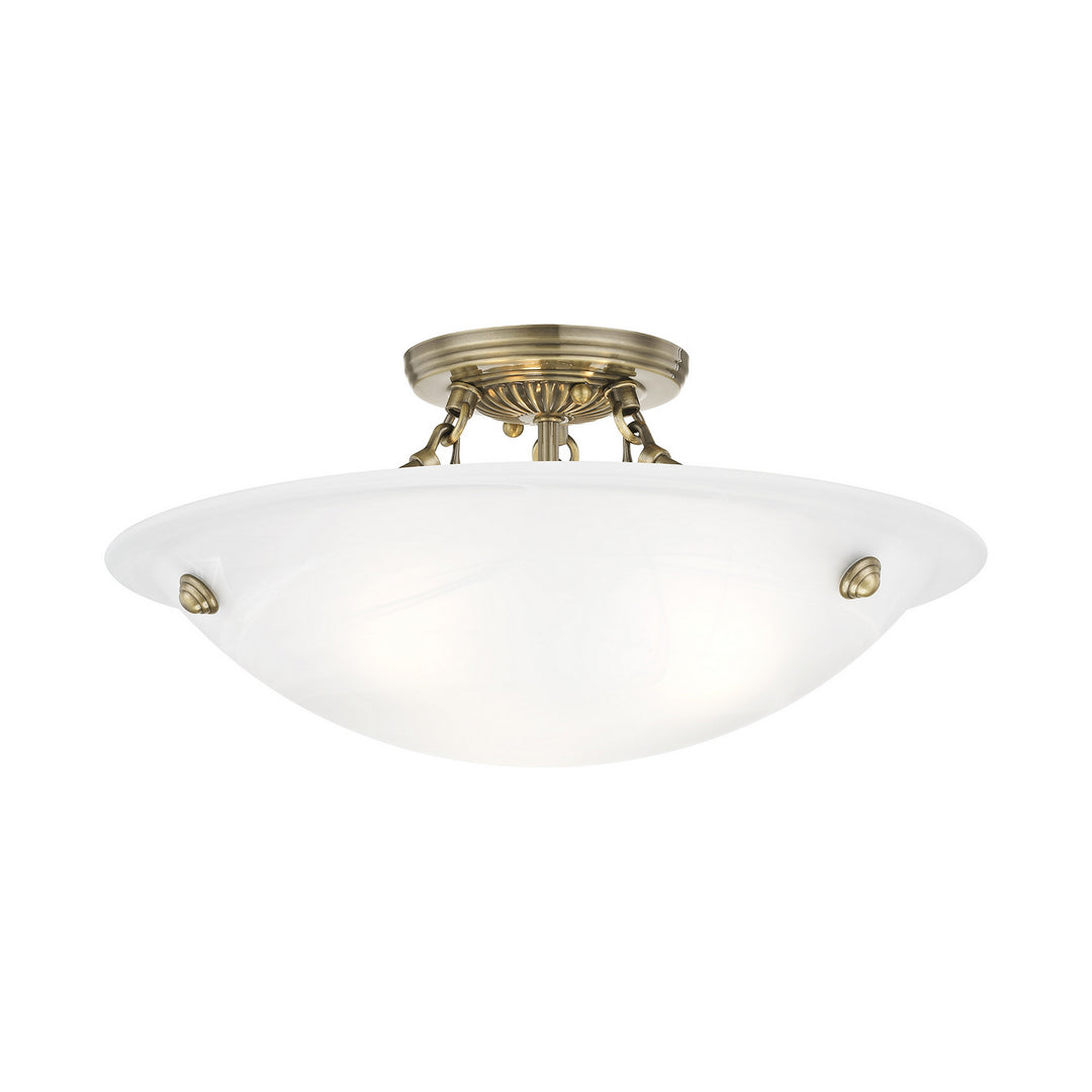 Livex Oasis 4273-01 Ceiling Light - Antique Brass