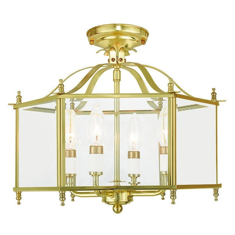 Livex Livingston 4398-02 Ceiling Light - Polished Brass