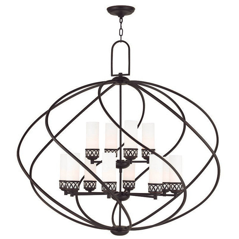 Livex Westfield 47199-67 Chandelier Light - Hand Applied Olde Bronze