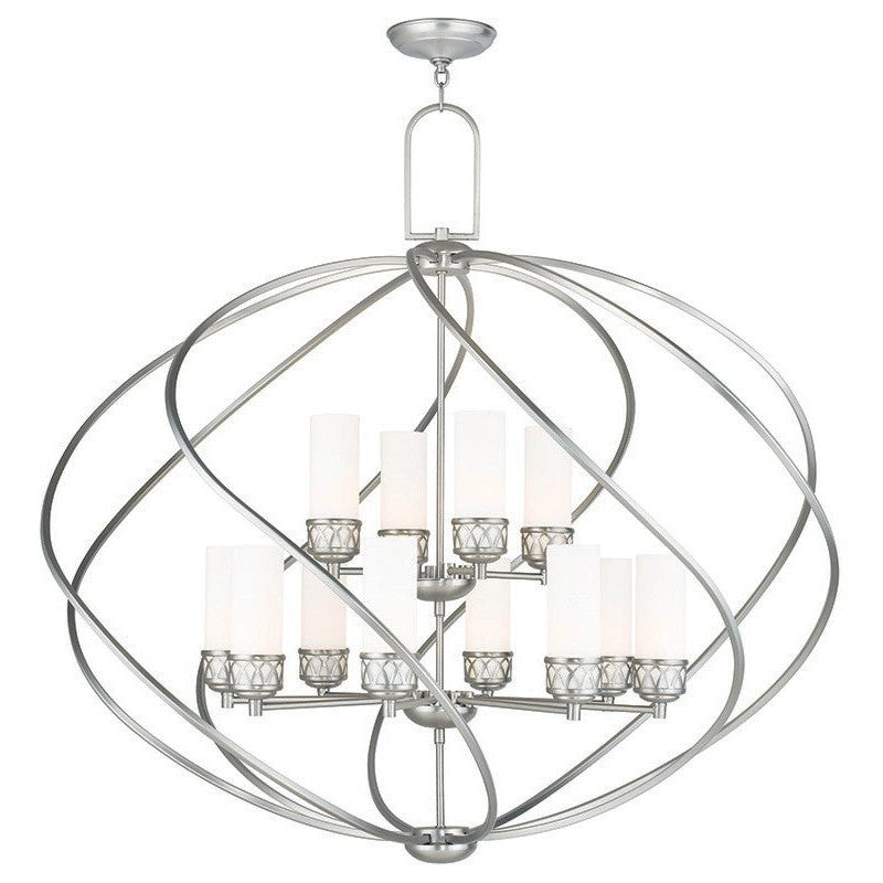Livex Westfield 47199-91 Chandelier Light - Brushed Nickel