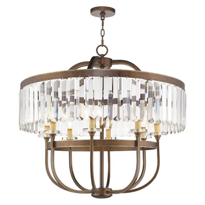 Livex Ashton 50549-64 Chandelier Light - Hand Painted Palacial Bronze