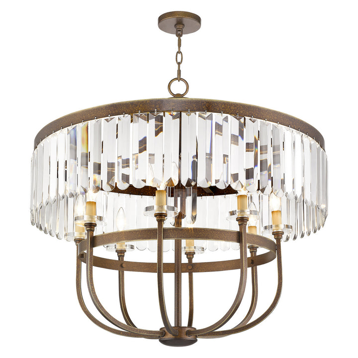 Livex Ashton 50549-64 Chandelier Light - Hand Painted Palacial Bronze