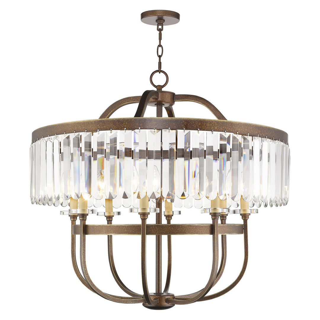 Livex Ashton 50549-64 Chandelier Light - Hand Painted Palacial Bronze