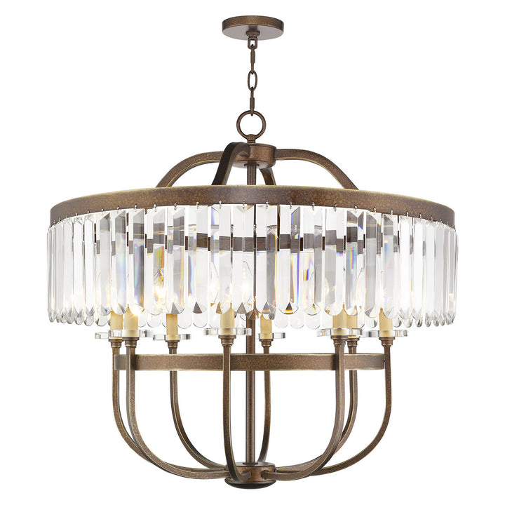 Livex Ashton 50549-64 Chandelier Light - Hand Painted Palacial Bronze