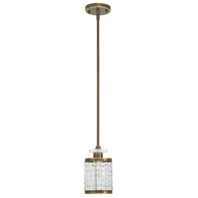 Livex Grammercy 50560-64 Pendant Light - Hand Painted Palacial Bronze