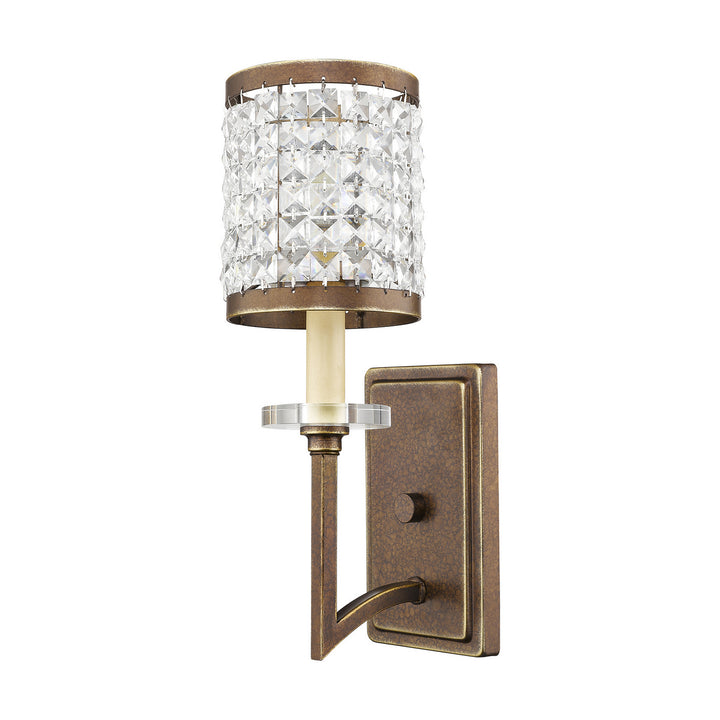 Livex Grammercy 50561-64 Wall Sconce Light - Hand Applied Palacial Bronze