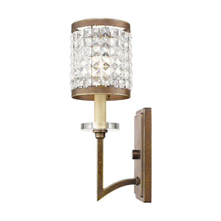 Livex Grammercy 50561-64 Wall Sconce Light - Hand Applied Palacial Bronze
