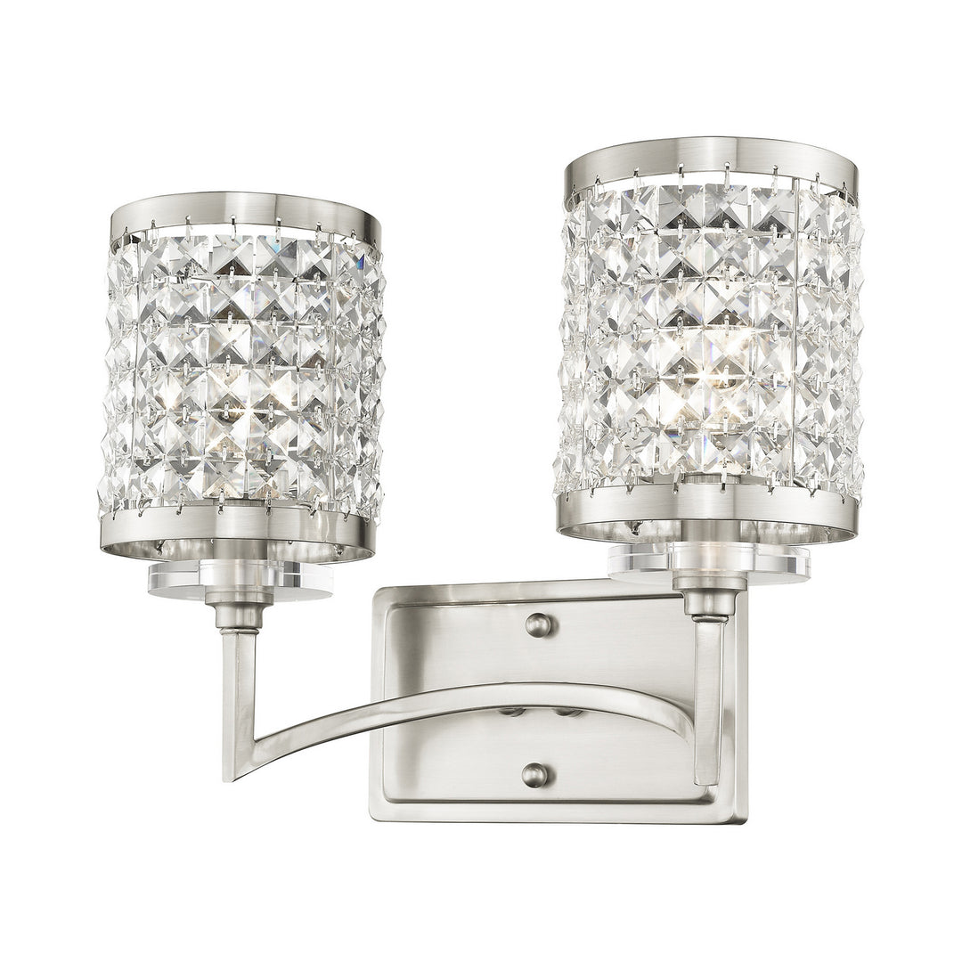 Livex Grammercy 50562-91 Bath Vanity Light 15 in. wide - Brushed Nickel