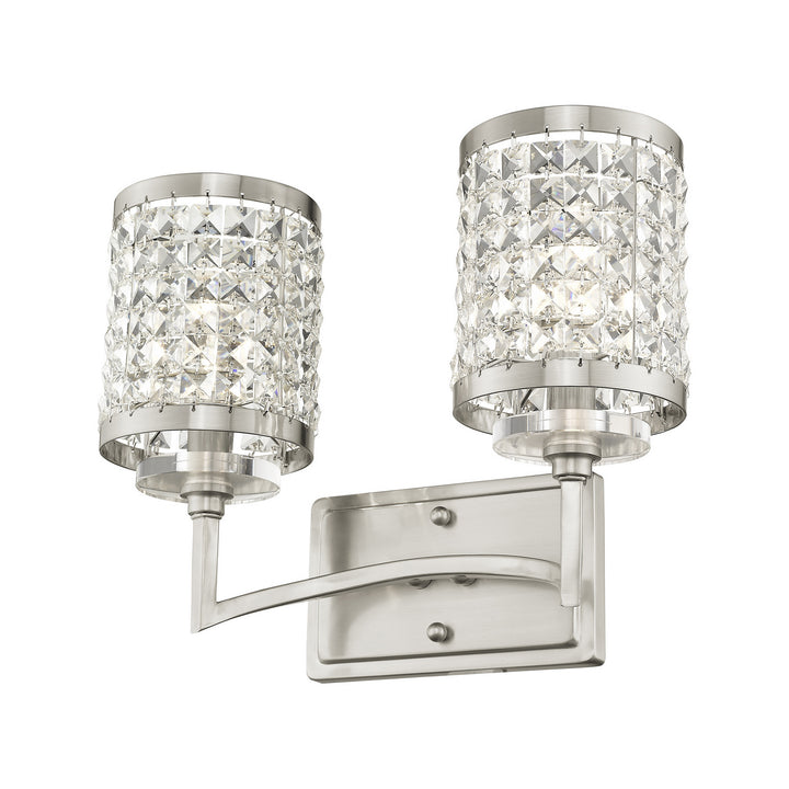 Livex Grammercy 50562-91 Bath Vanity Light 15 in. wide - Brushed Nickel