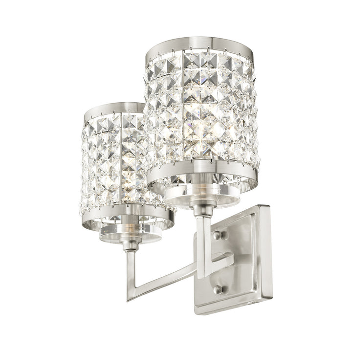 Livex Grammercy 50562-91 Bath Vanity Light 15 in. wide - Brushed Nickel