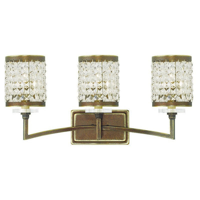 Livex Grammercy 50563-64 Bath Vanity Light 24 in. wide - Hand Painted Palacial Bronze