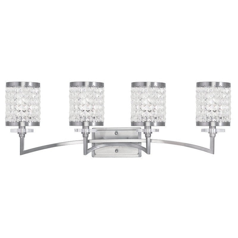 Livex Grammercy 50564-91 Bath Vanity Light 33 in. wide - Brushed Nickel