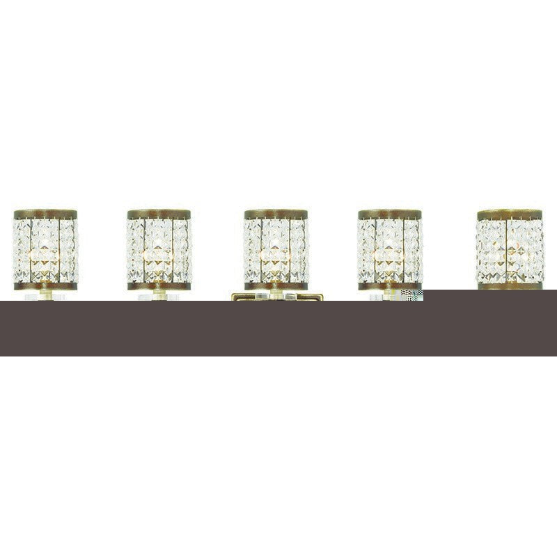Livex Grammercy 50565-64 Bath Vanity Light 43 in. wide - Hand Applied Palacial Bronze
