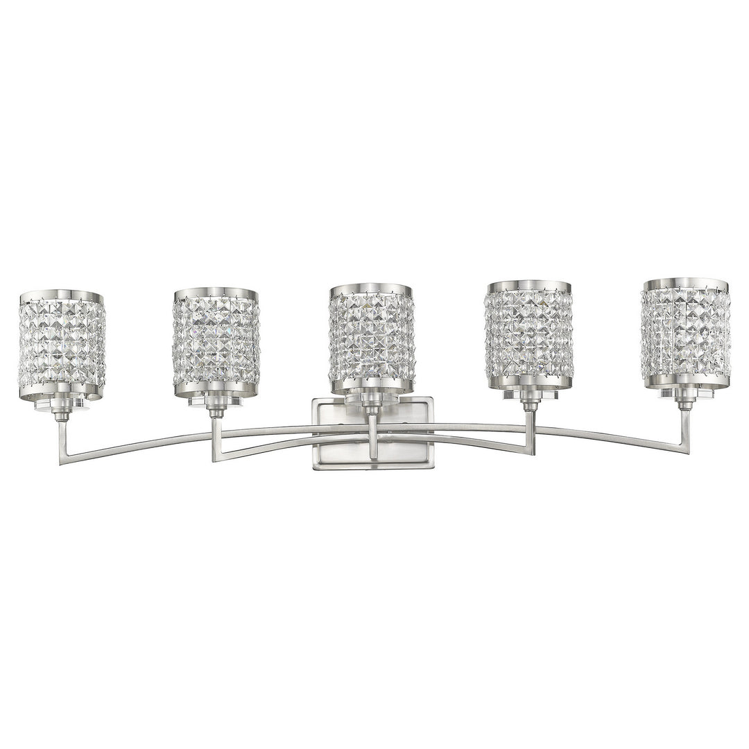 Livex Grammercy 50565-91 Bath Vanity Light 43 in. wide - Brushed Nickel