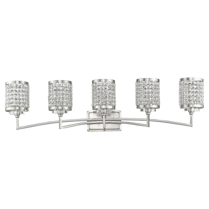Livex Grammercy 50565-91 Bath Vanity Light 43 in. wide - Brushed Nickel