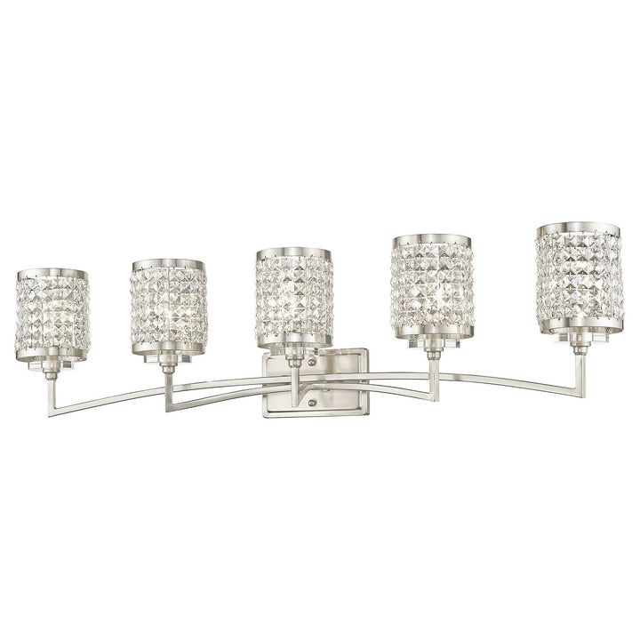 Livex Grammercy 50565-91 Bath Vanity Light 43 in. wide - Brushed Nickel
